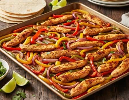 10. Sheet Pan Fajita Chicken
