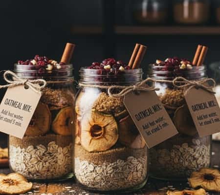 10. Slow Cooker Apple Cinnamon Oatmeal Mix