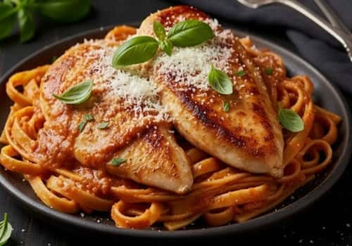 11. Creamy Tomato Basil Chicken