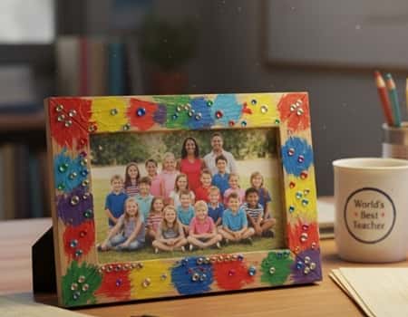 11. Decorated Picture Frame with Class Photo