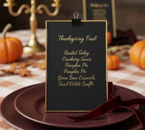 11. The Moody Menu Card Setup
