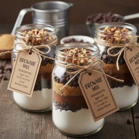 2. Mason Jar Brownie Mix