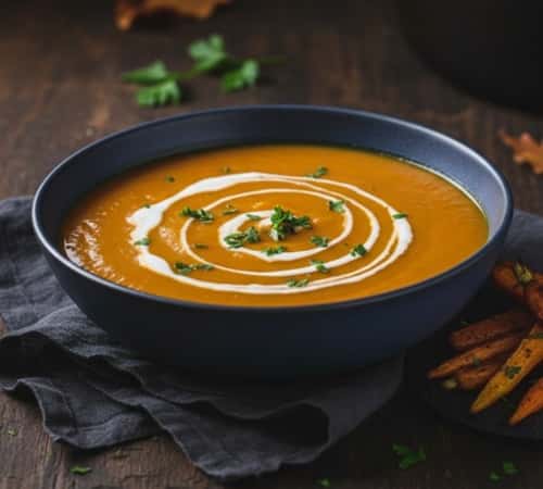 2. Roasted Carrot and Ginger with Coconut Cream