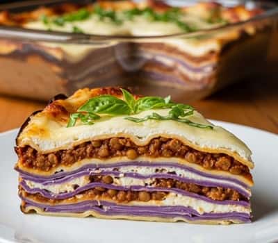 3. Mediterranean Lentil and Eggplant Lasagna