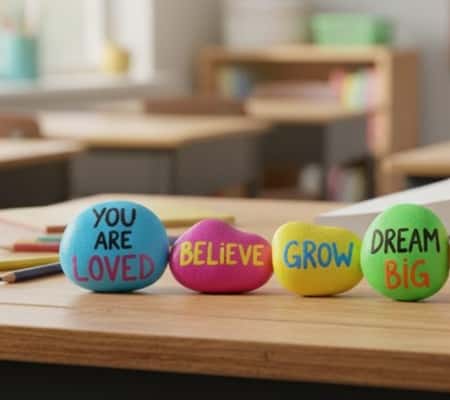 3. Painted Rock Message Stones
