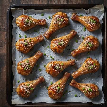 3. Sticky Honey Garlic Chicken Drumsticks