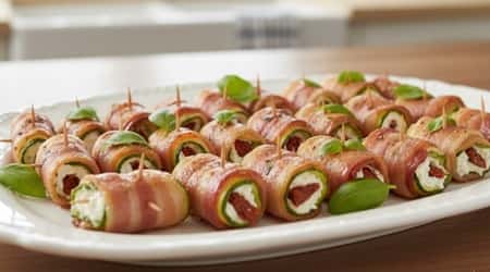 4. Bacon-Wrapped Zucchini Roll-Ups
