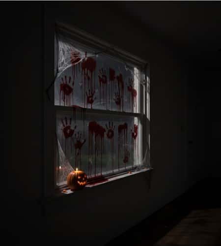 4. Bloody Handprint Windows