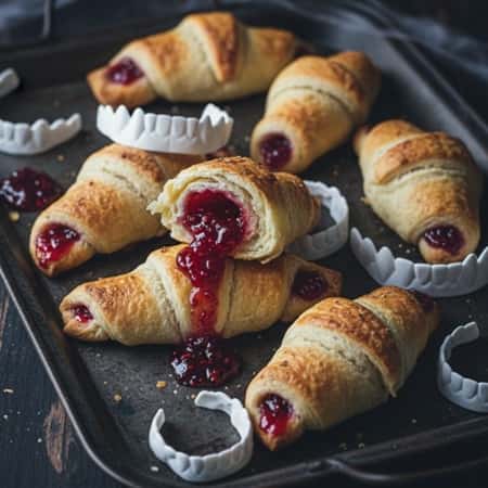 4. Vampire Bite Crescent Rolls
