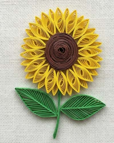 5. Quilled Sunflower Bloom