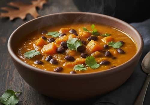 5. Spiced Pumpkin and Black Bean Soup