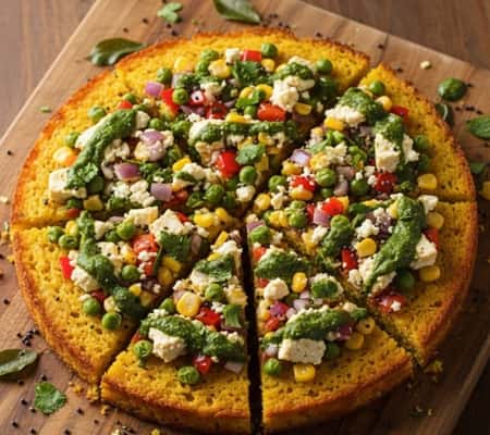 6. Dhokla Pizza (Yes, Really)