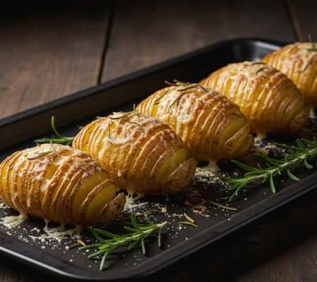 6. Garlic-Parmesan Hasselback Potatoes