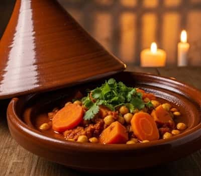6. Moroccan-Spiced Chickpea and Vegetable Tagine