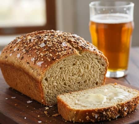 6. Oktoberfest Beer Bread with Everything Seasoning