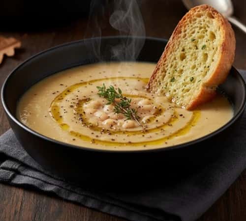 6. Roasted Garlic and White Bean Soup