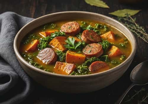 7. Maple Sausage and Sweet Potato Soup