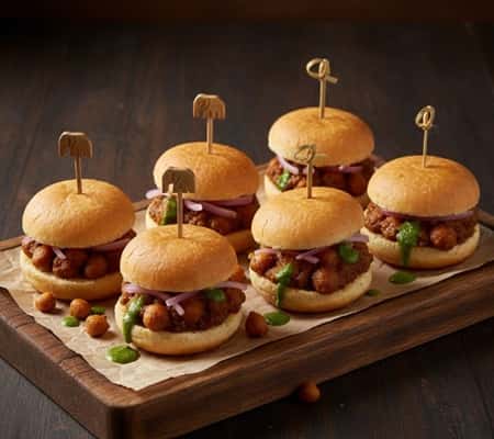 8. Chole Bhature Sliders (Mini Marvels)