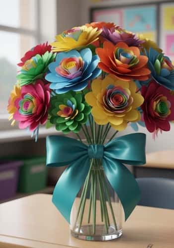 8. Layered Paper Flower Bouquet