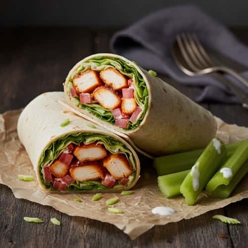 8. Spicy Buffalo Chicken Wraps