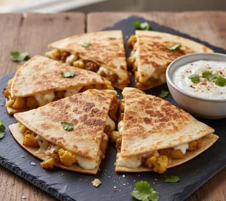 9. Aloo Gobi Quesadillas (East Meets West)