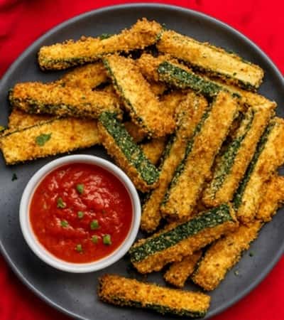 Airfryer Zucchini Recipe - completed