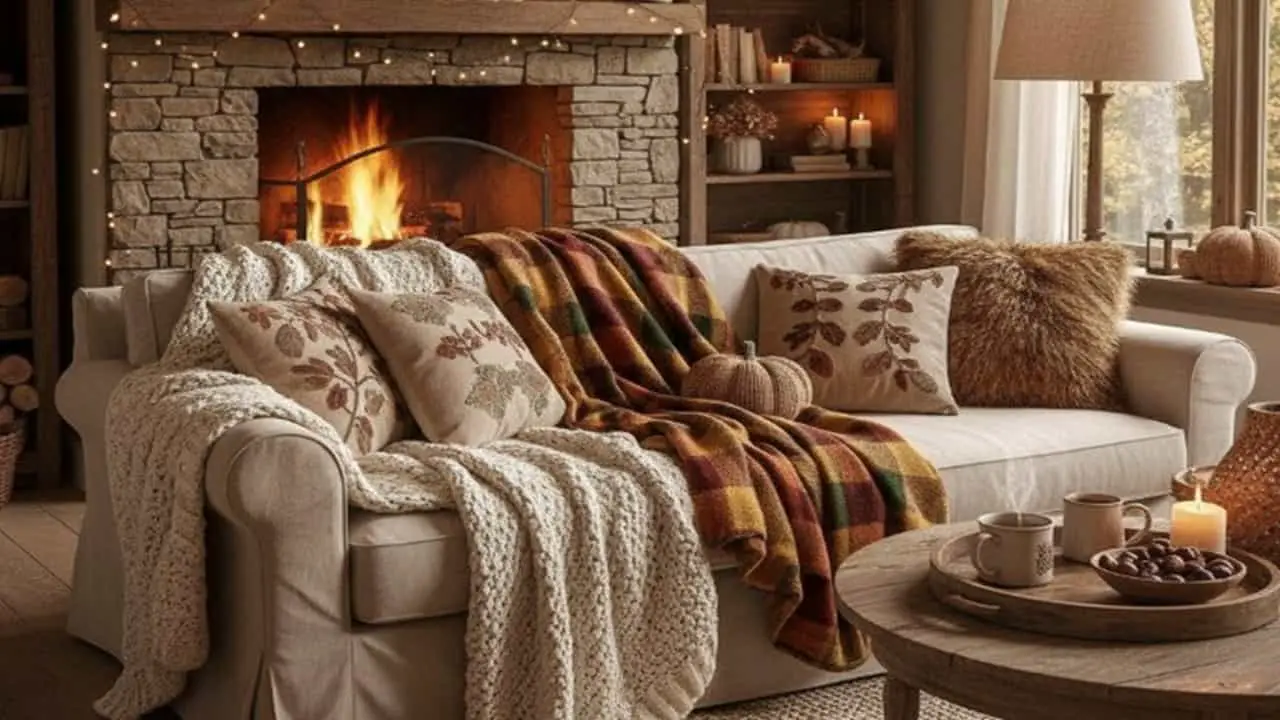 Cozy Fall Living Room Decor - featured