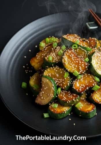 Hibachi Zucchini Recipe - completed