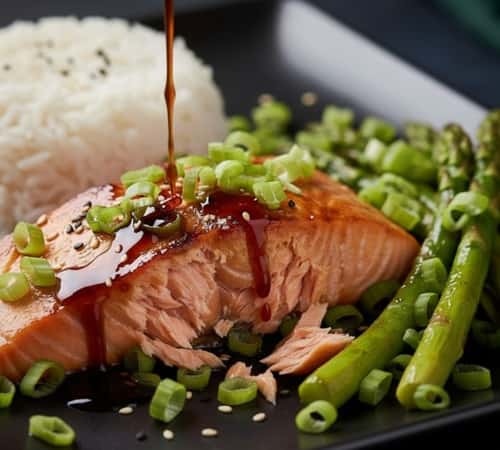 Preparations To Make Grilled Teriyaki Salmon