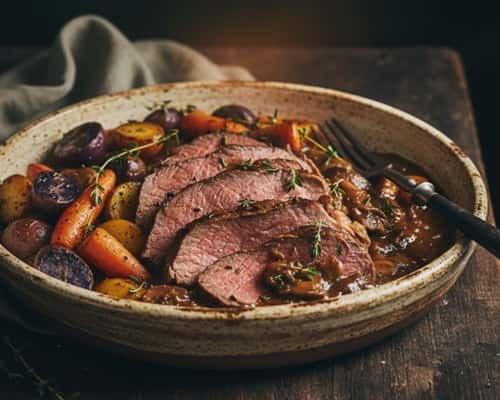 Unique Cream of Mushroom Beef Roast Crockpot Recipe - completed