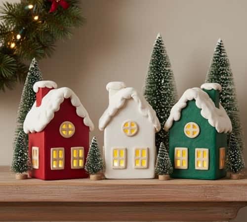 1. 3D Christmas Village Houses