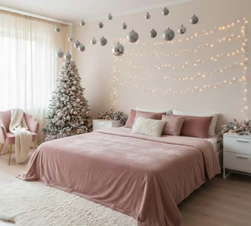 1. Blush Velvet Meets Frosted Metallics