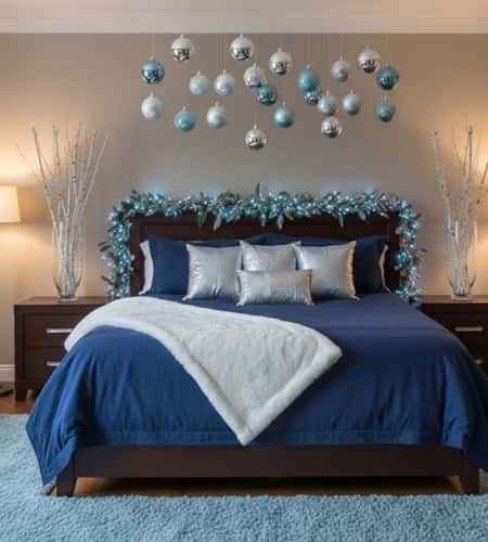 1. Frozen Forest Fantasy with Navy Accents