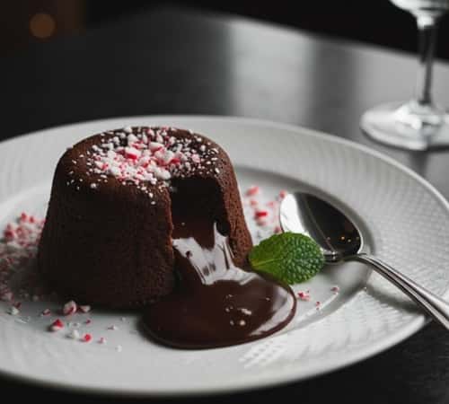 10. Chocolate Peppermint Lava Cakes