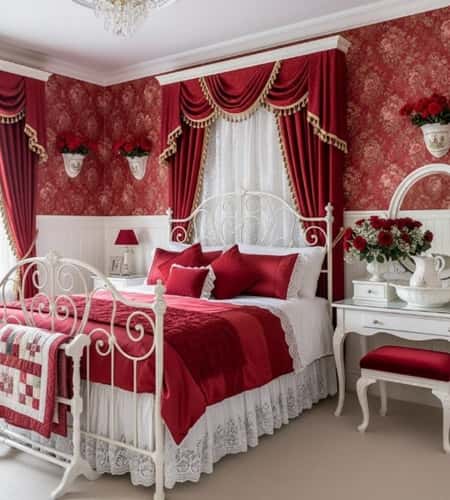 10. Classic Victorian Christmas Bedroom Revival