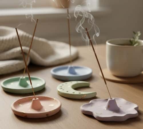 10. Clay Incense Holders