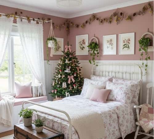 10. Cottagecore Pink Woodland