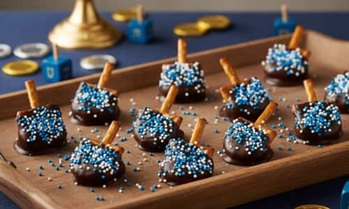 10. Dreidel Pretzel Bites