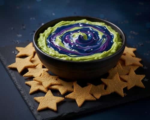 10. Galaxy Guacamole with Tortilla Stars