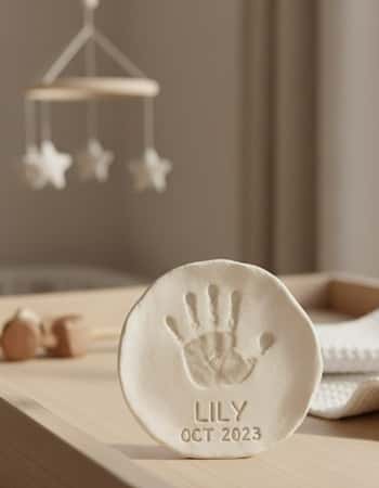11. Personalized Clay Keepsake Hands