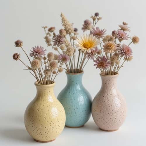 2. Mini Clay Vases