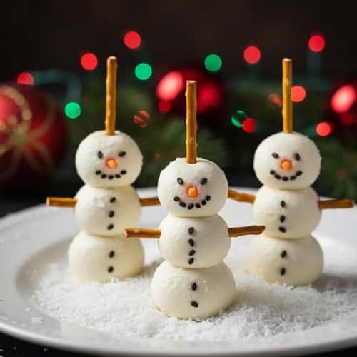 2. Snowman Cheese Balls