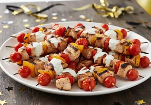 3. Confetti Chicken Skewers