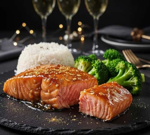 3. Gold Dust Honey Garlic Salmon