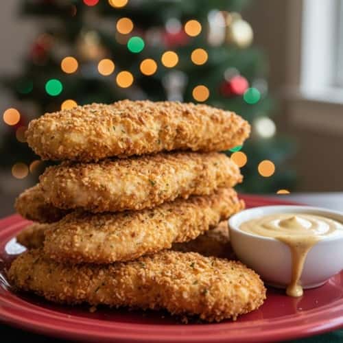 3. Honey Mustard Chicken Tenders with Pretzel Crust