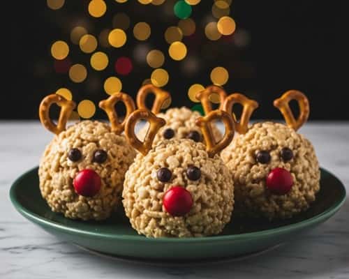 3. Reindeer Rice Krispie Bites