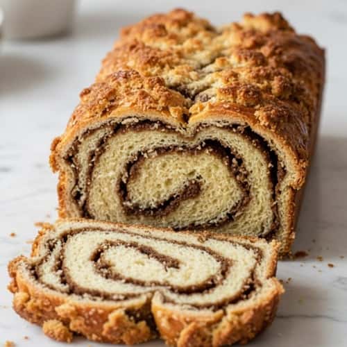 3. Tahini Swirl Babka With Halva Crumble