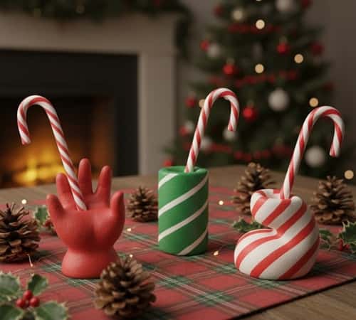 4. Candy Cane Holders