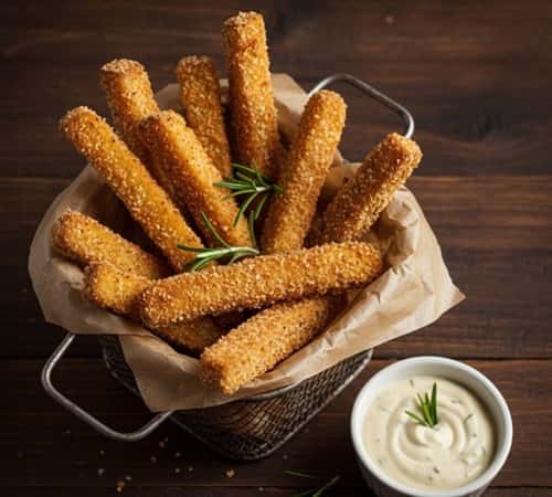 4. Crispy Eggplant Fries with Rosemary Sea Salt