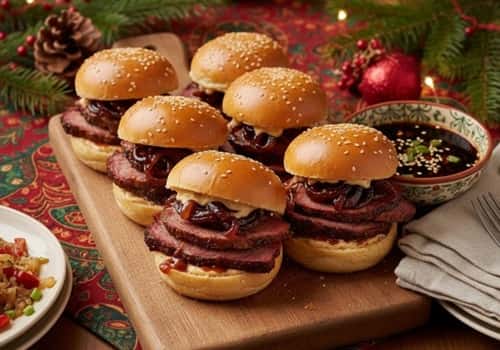 4. Hanukkah Brisket Sliders